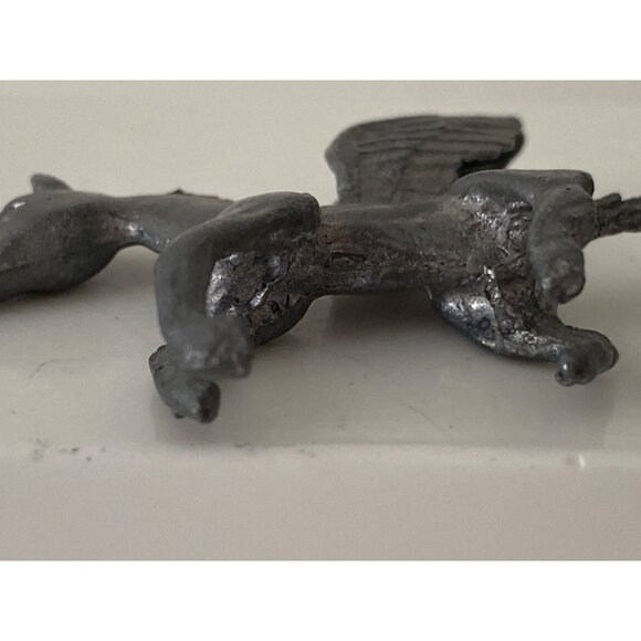Rawcliffe Pewter Winged Horse Pegasus Bunny Rabbit Figurines Lot of 3 VTG - Picture 8 of 11